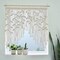 Macrame Wall Hanging Boho Woven Tapestry Valance Leaf Curtain Decoration Bedroom Living Room Home Macrame Curtains